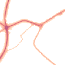 Night-time road noise heatmap for NG22 9BF