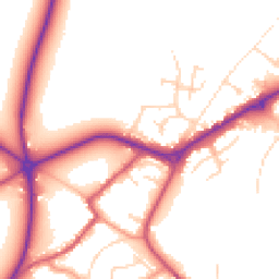 Daytime road noise heatmap for NG22 9BG