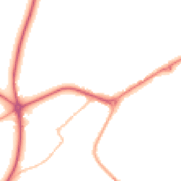 Night-time road noise heatmap for NG22 9BG