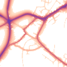 Daytime road noise heatmap for NG22 9BH