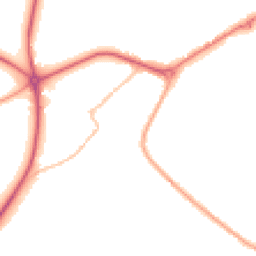 Night-time road noise heatmap for NG22 9BH