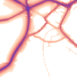 Daytime road noise heatmap for NG22 9BP