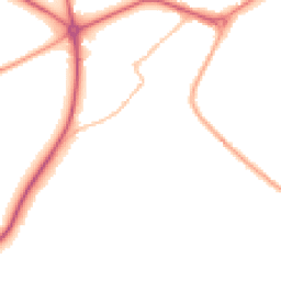 Night-time road noise heatmap for NG22 9BS