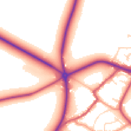 Daytime road noise heatmap for NG22 9DY