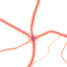 Night-time road noise heatmap for NG22 9DY