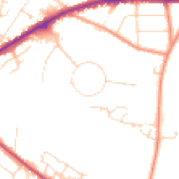 Daytime road noise heatmap for NG22 9FP