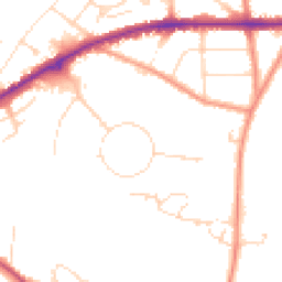 Daytime road noise heatmap for NG22 9FR