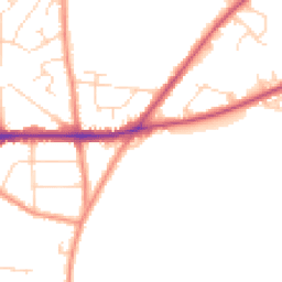 Daytime road noise heatmap for NG22 9GU