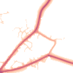 Daytime road noise heatmap for NG22 9JP