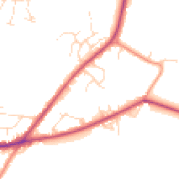 Daytime road noise heatmap for NG22 9JQ