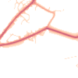 Daytime road noise heatmap for NG22 9LA