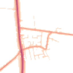 Daytime road noise heatmap for NG22 9NP
