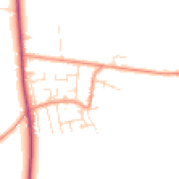 Daytime road noise heatmap for NG22 9NU