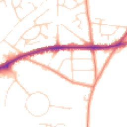 Daytime road noise heatmap for NG22 9PU