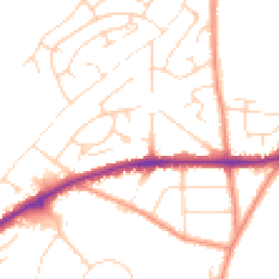 Daytime road noise heatmap for NG22 9SR