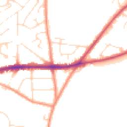 Daytime road noise heatmap for NG22 9TA