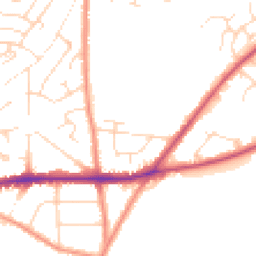 Daytime road noise heatmap for NG22 9TF