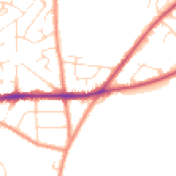 Daytime road noise heatmap for NG22 9TQ