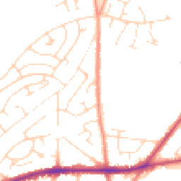 Daytime road noise heatmap for NG22 9UA
