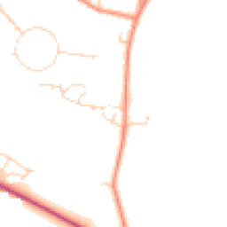 Daytime road noise heatmap for NG22 9WG