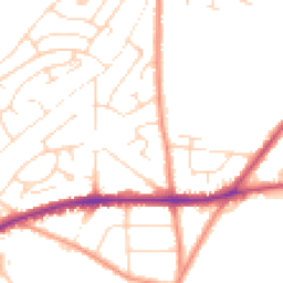 Daytime road noise heatmap for NG22 9WJ