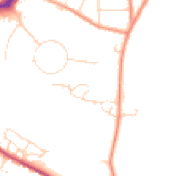 Daytime road noise heatmap for NG22 9WL