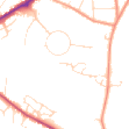 Daytime road noise heatmap for NG22 9WN