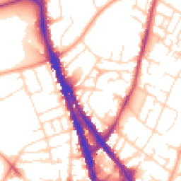 Daytime road noise heatmap for NG3 1AA