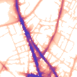 Daytime road noise heatmap for NG3 1AL