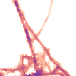Night-time road noise heatmap for NG3 1AY