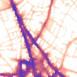 Daytime road noise heatmap for NG3 1AZ