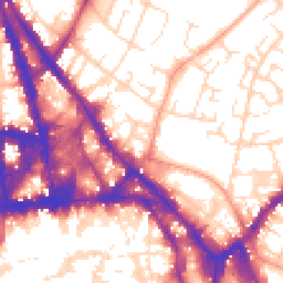 Daytime road noise heatmap for NG3 1BH