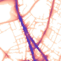 Daytime road noise heatmap for NG3 1BS