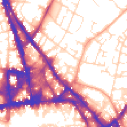 Daytime road noise heatmap for NG3 1DE