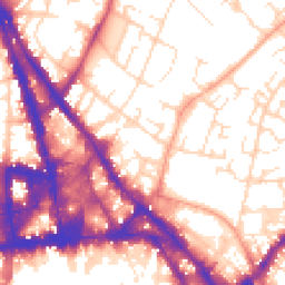 Daytime road noise heatmap for NG3 1DH