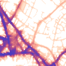Daytime road noise heatmap for NG3 1DJ