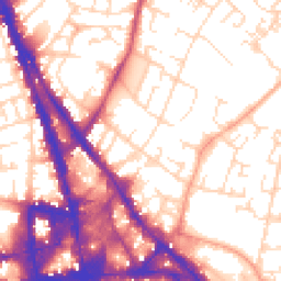 Daytime road noise heatmap for NG3 1DY
