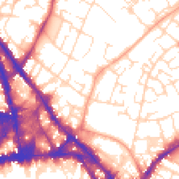 Daytime road noise heatmap for NG3 1DZ