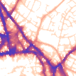 Daytime road noise heatmap for NG3 1EJ