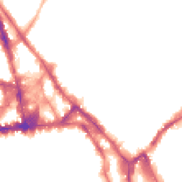 Night-time road noise heatmap for NG3 1EJ