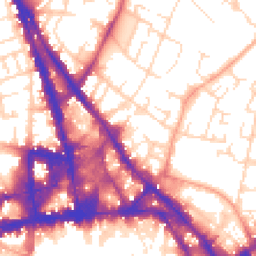 Daytime road noise heatmap for NG3 1FG