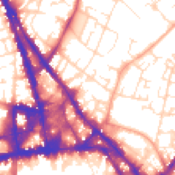 Daytime road noise heatmap for NG3 1FN