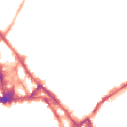 Night-time road noise heatmap for NG3 1GU