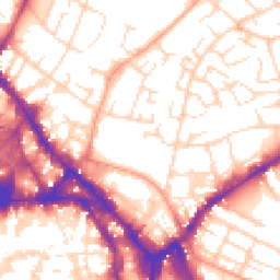 Daytime road noise heatmap for NG3 1HF