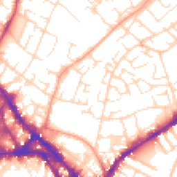 Daytime road noise heatmap for NG3 1HJ