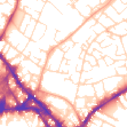 Daytime road noise heatmap for NG3 1HL