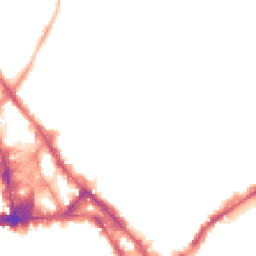 Night-time road noise heatmap for NG3 1LE