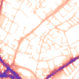 Daytime road noise heatmap for NG3 1LQ