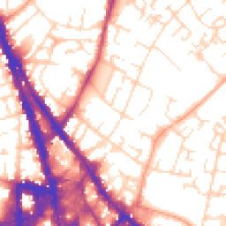 Daytime road noise heatmap for NG3 1NG