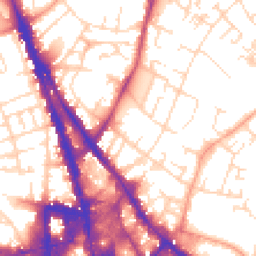 Daytime road noise heatmap for NG3 1NH